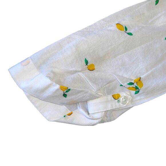 Van Heusen Blouse Lemon Floral Bundle Shirts Popover Tunic - Picture 11 of 15